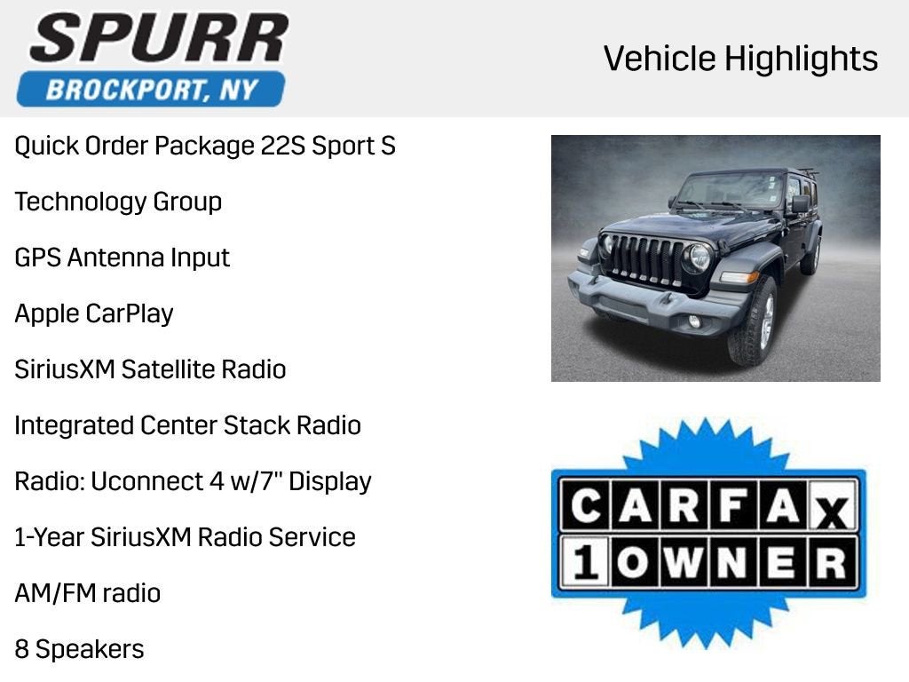 2020 Jeep Wrangler Unlimited Sport S