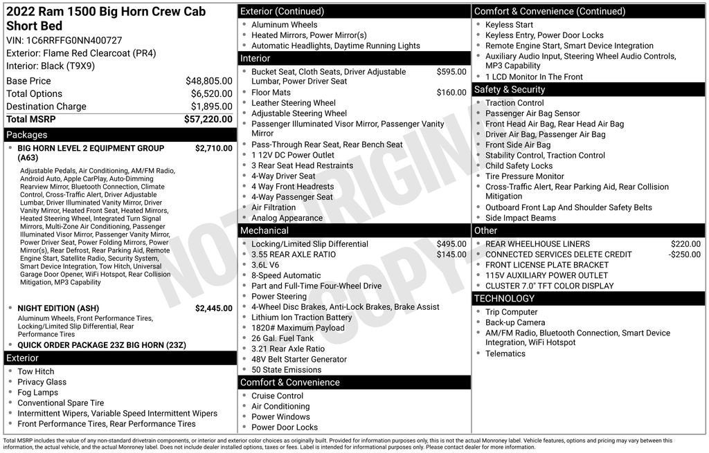 2022 RAM 1500 Big Horn