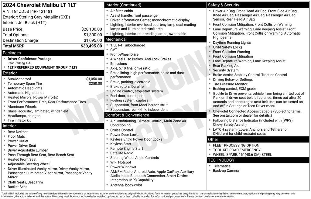 2024 Chevrolet Malibu 1LT