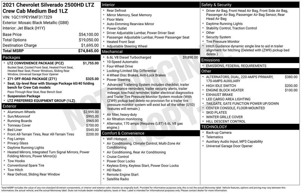 2021 Chevrolet Silverado 2500 HD LTZ