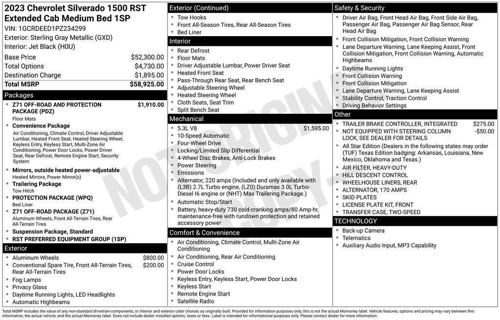 2023 Chevrolet Silverado 1500 RST