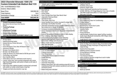 2022 Chevrolet Silverado 1500 LTD Custom