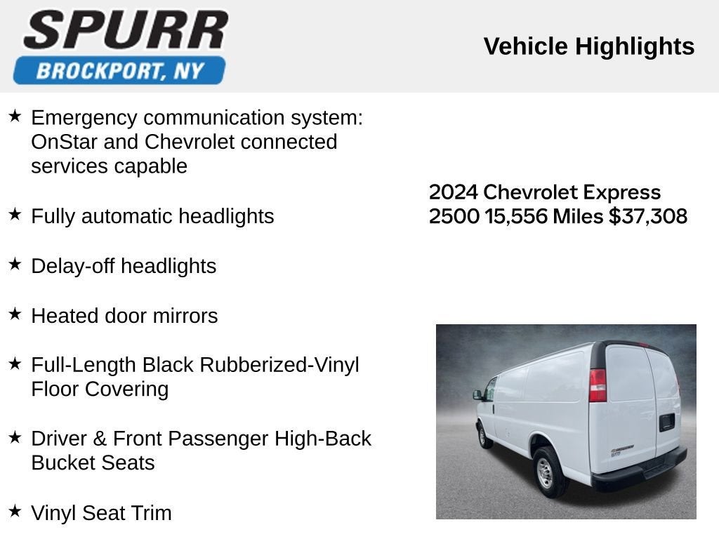2024 Chevrolet Express Cargo 2500 WT