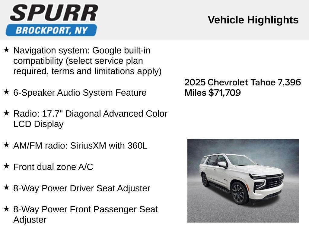 2025 Chevrolet Tahoe RST