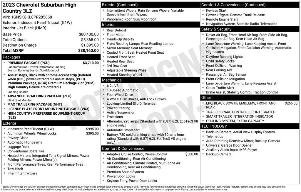2023 Chevrolet Suburban High Country