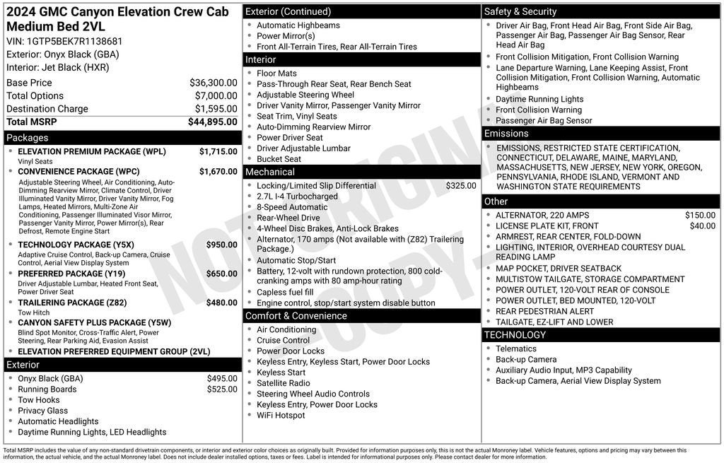 2024 GMC Canyon Elevation