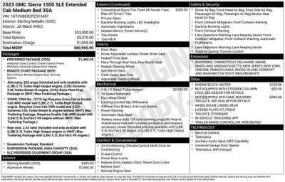 2023 GMC Sierra 1500 SLE