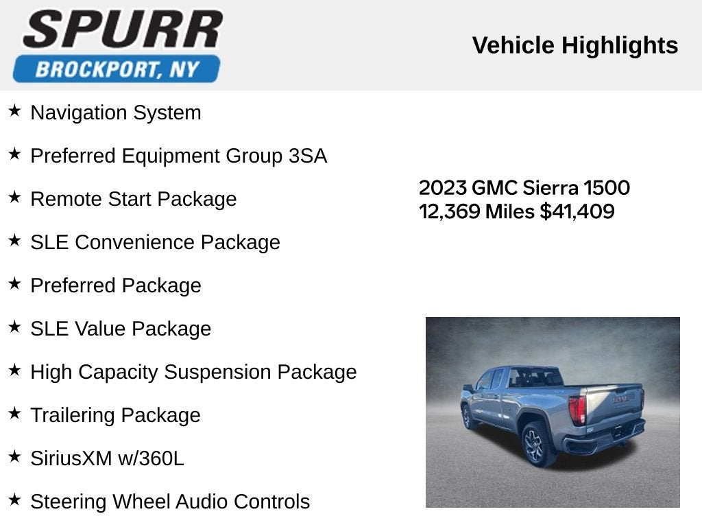 2023 GMC Sierra 1500 SLE