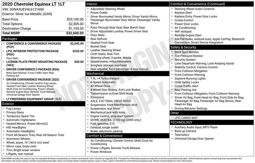 2020 Chevrolet Equinox LT