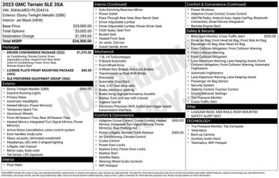 2023 GMC Terrain SLE