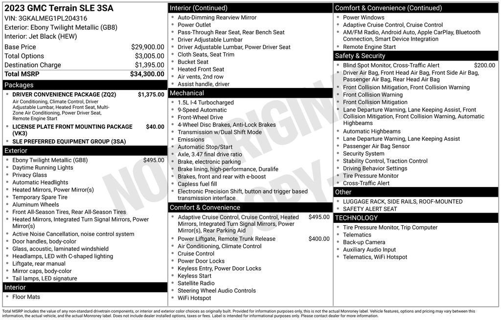 2023 GMC Terrain SLE