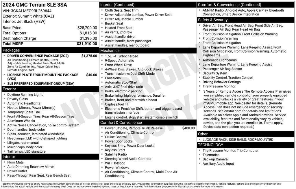 2024 GMC Terrain SLE