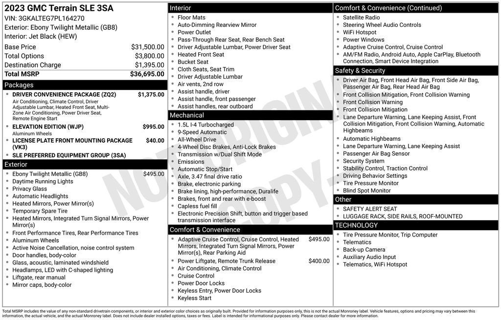2023 GMC Terrain SLE