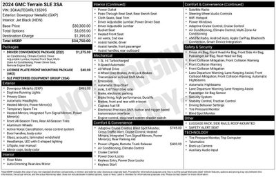 2024 GMC Terrain SLE