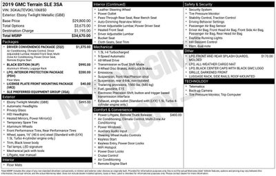 2019 GMC Terrain SLE