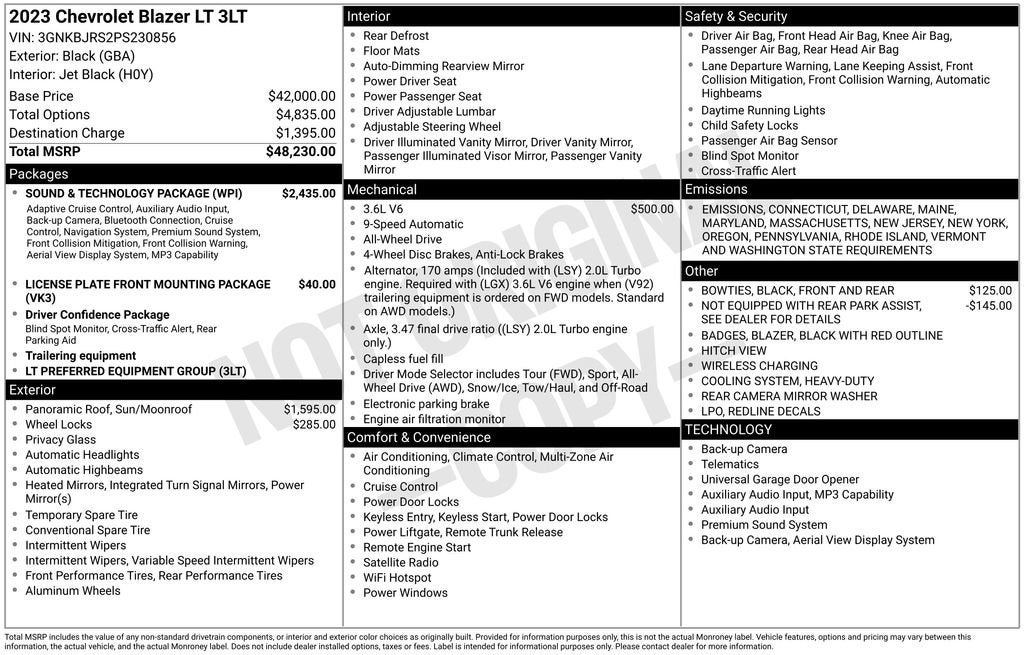 2023 Chevrolet Blazer 3LT