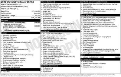 2025 Chevrolet Trailblazer LS