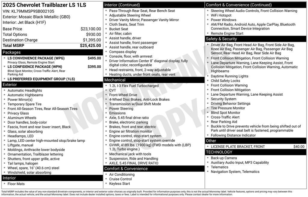 2025 Chevrolet Trailblazer LS