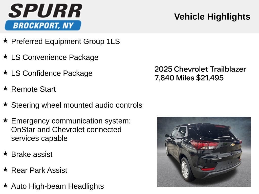 2025 Chevrolet Trailblazer LS