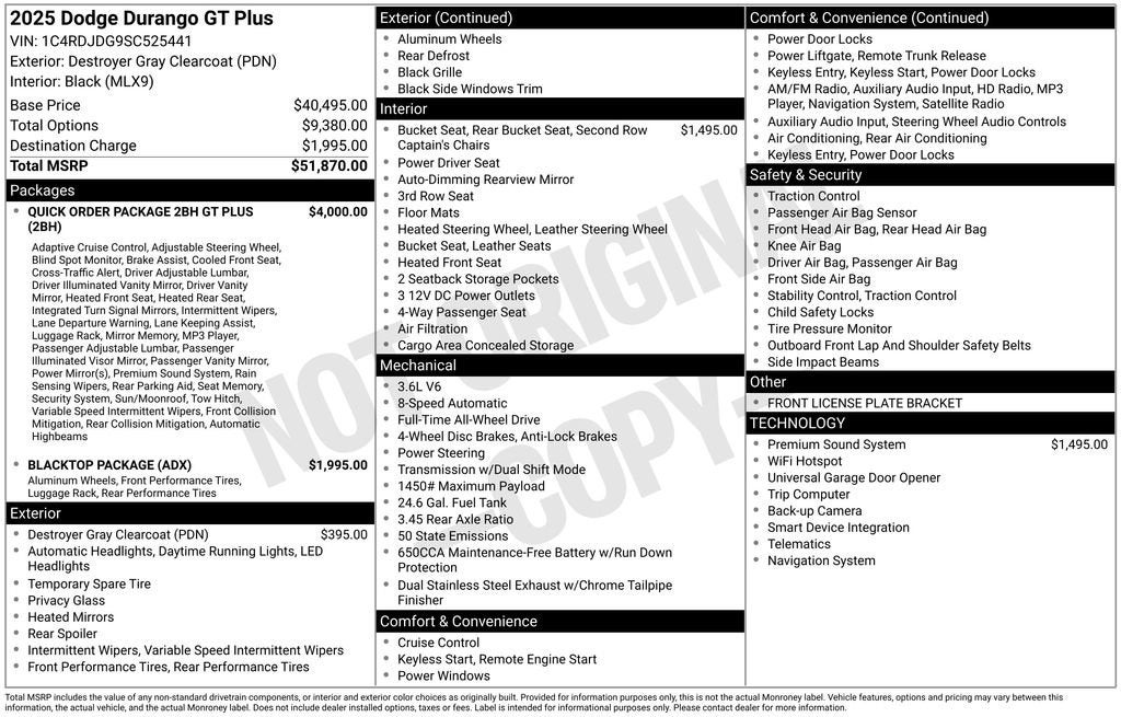 2025 Dodge Durango GT Plus