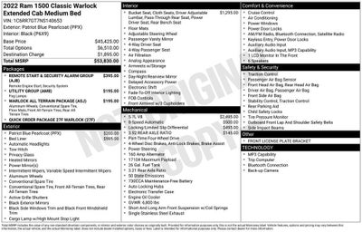 2022 RAM 1500 Classic Warlock