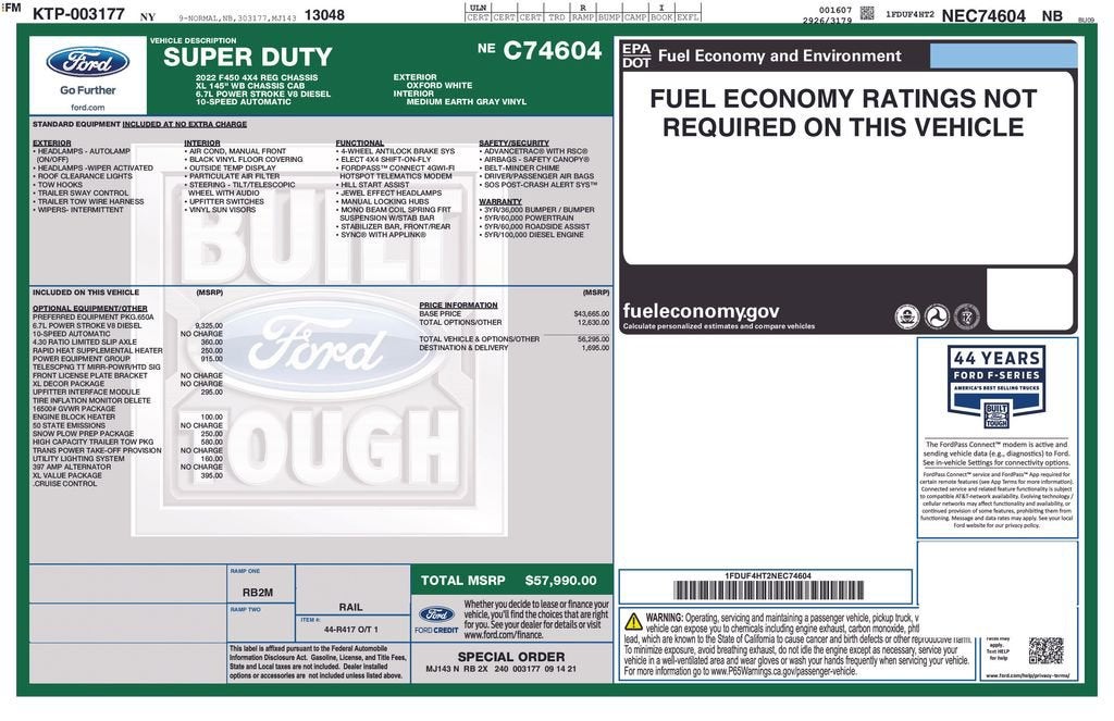 2022 Ford Super Duty F-450 DRW XL