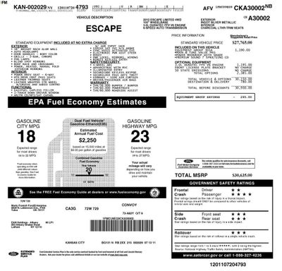 2012 Ford Escape Limited