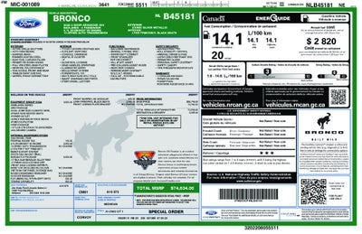 2022 Ford Bronco Base