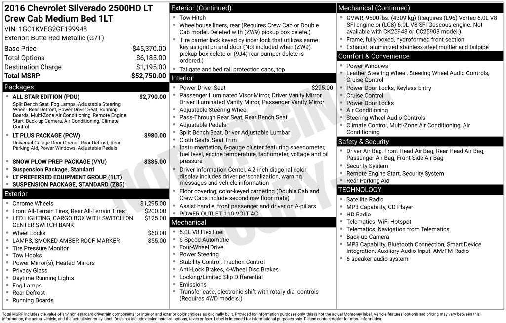 2016 Chevrolet Silverado 2500 HD LT