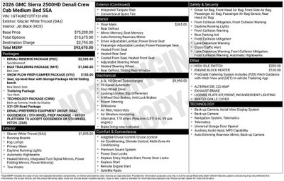 2026 GMC Sierra 2500 HD Denali
