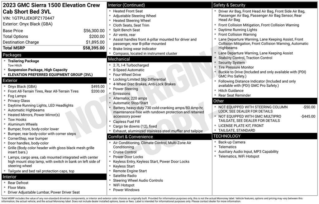 2023 GMC Sierra 1500 Elevation