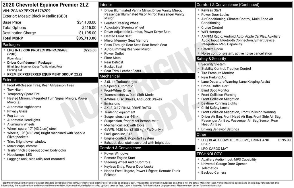 2020 Chevrolet Equinox Premier