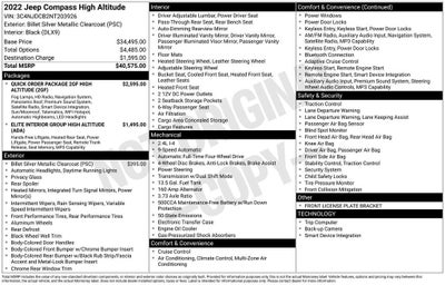 2022 Jeep Compass High Altitude
