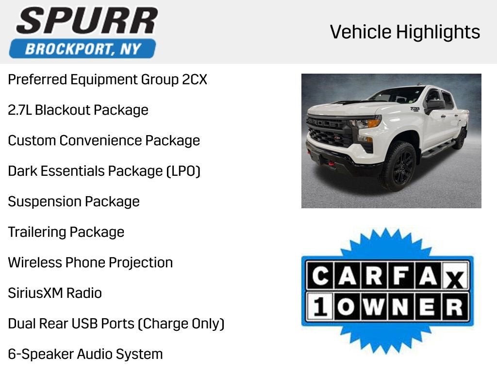 2023 Chevrolet Silverado 1500 Custom Trail Boss