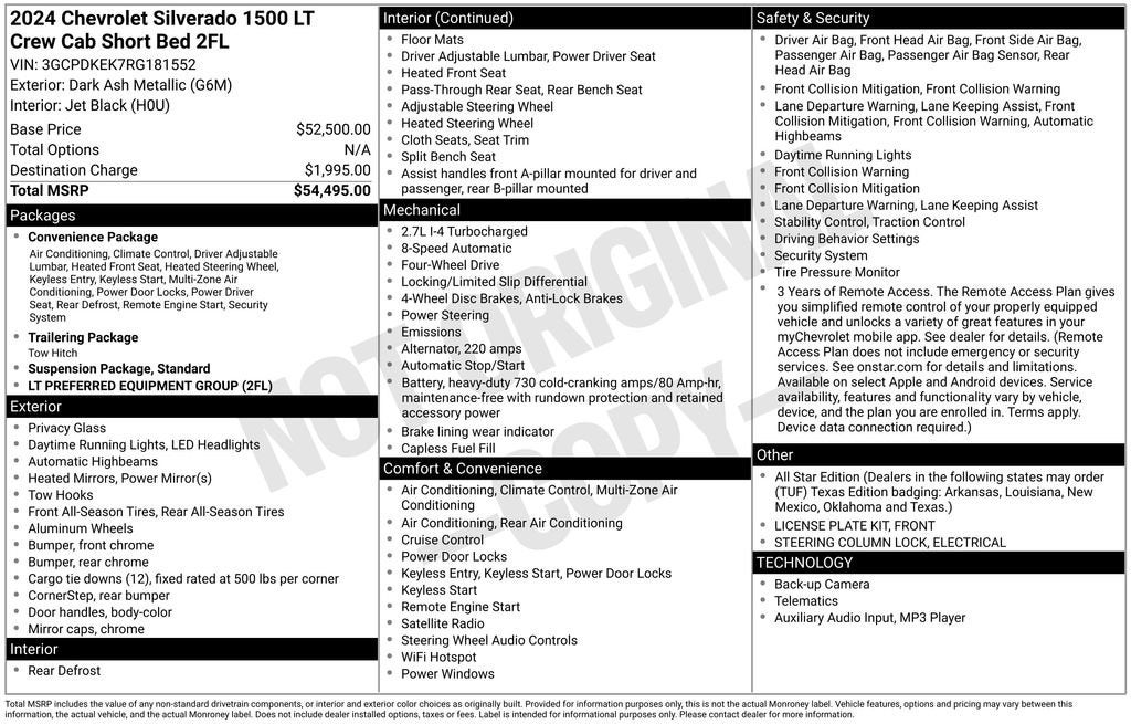 2024 Chevrolet Silverado 1500 LT (2FL)