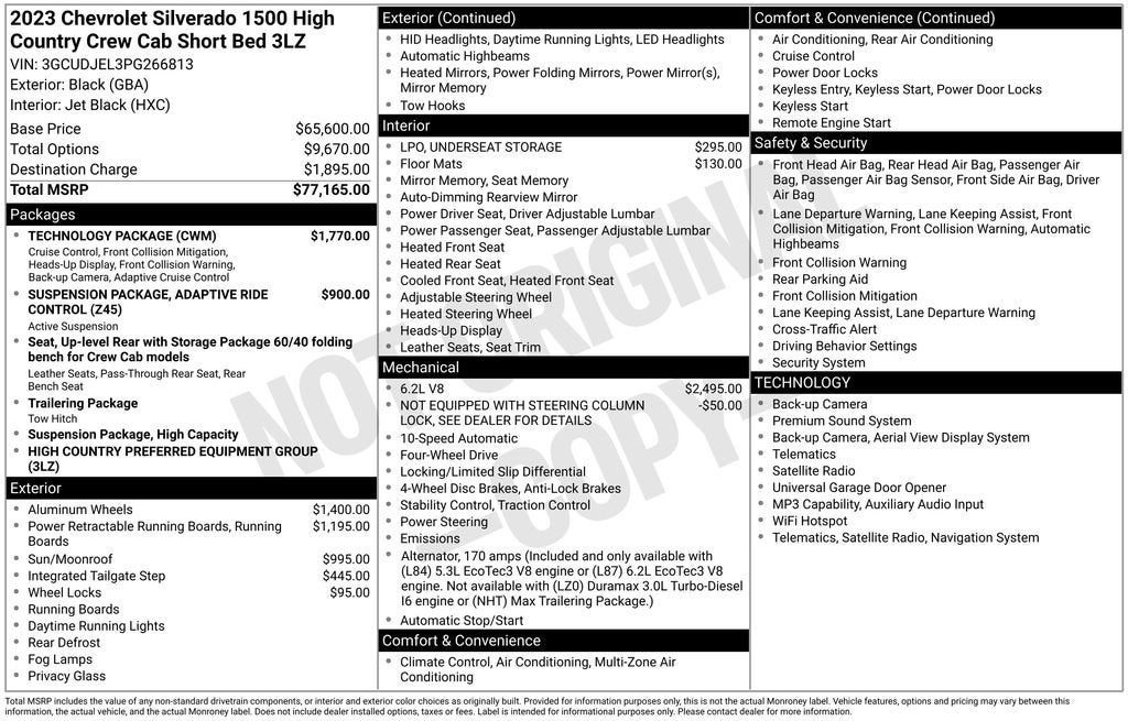 2023 Chevrolet Silverado 1500 High Country