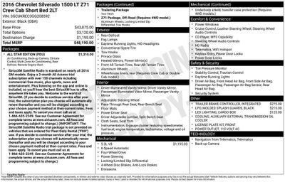 2016 Chevrolet Silverado 1500 LT