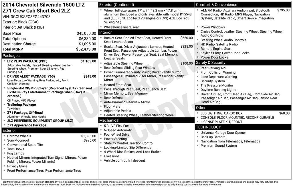 2014 Chevrolet Silverado 1500 LTZ
