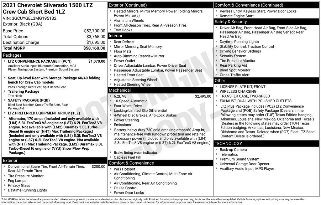 2021 Chevrolet Silverado 1500 LTZ
