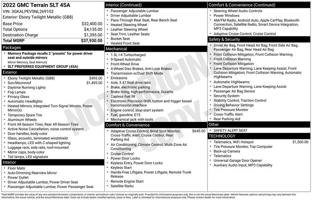 2022 GMC Terrain SLT