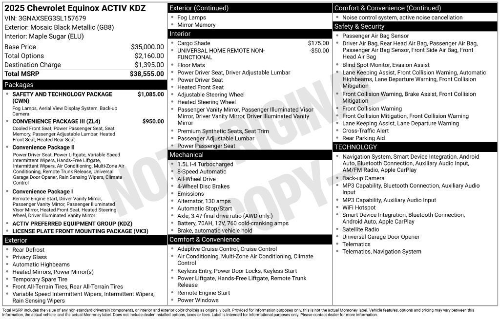 2025 Chevrolet Equinox ACTIV
