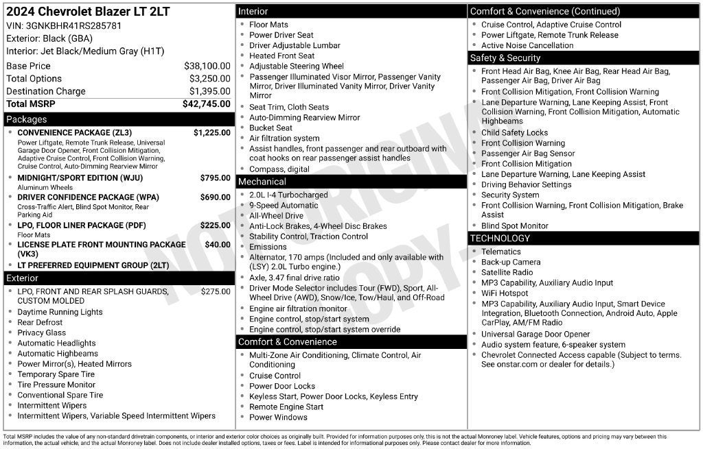 2024 Chevrolet Blazer 2LT
