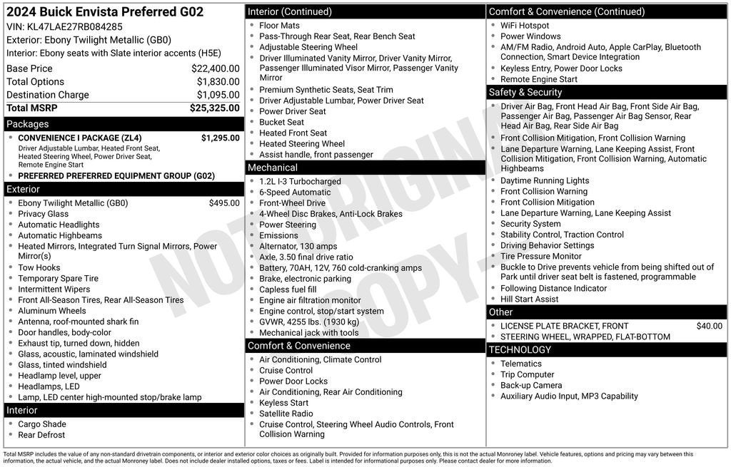 2024 Buick Envista Preferred