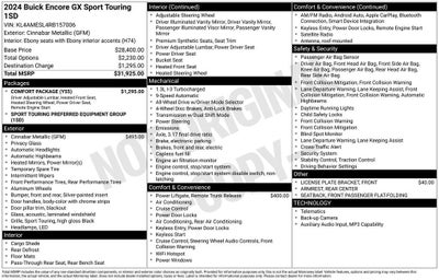 2024 Buick Encore GX Sport Touring