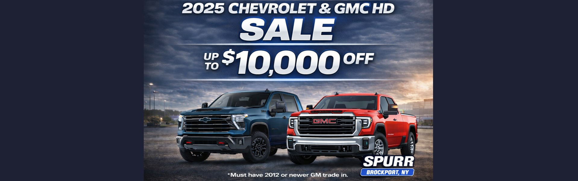 2025 Chevrolet and GMC HD sale $10,000 off
